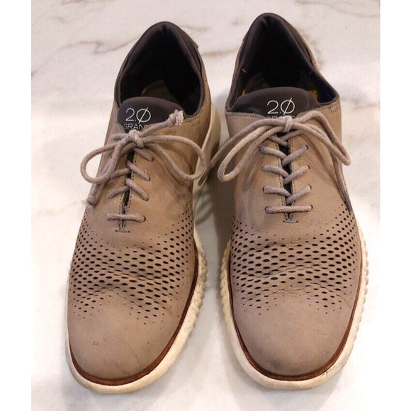 Cole Haan Zerogrand 2.0 GRAND Mens 12‎ M Lined Laser Wingtip Oxford Shoes C23814 - Picture 2 of 13